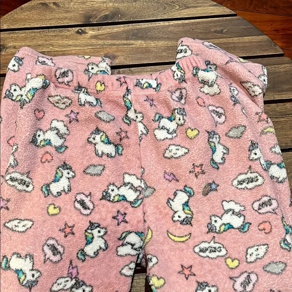 Unicorn Print Pink Preloved Pajamas - Picture 2 of 7